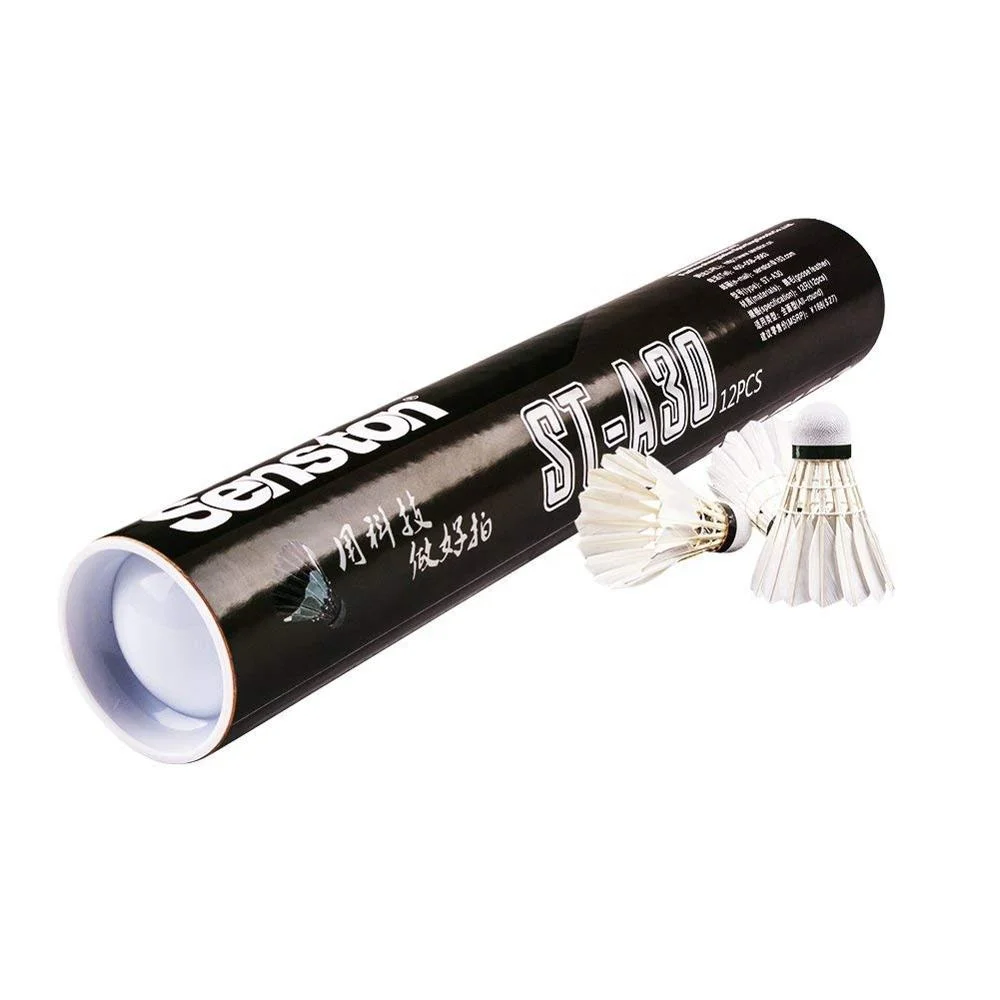 

Senston high quality international competition goose feather rsl shuttlecock, Nature white