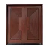 Hand Carved design solid oak wood front double entry door