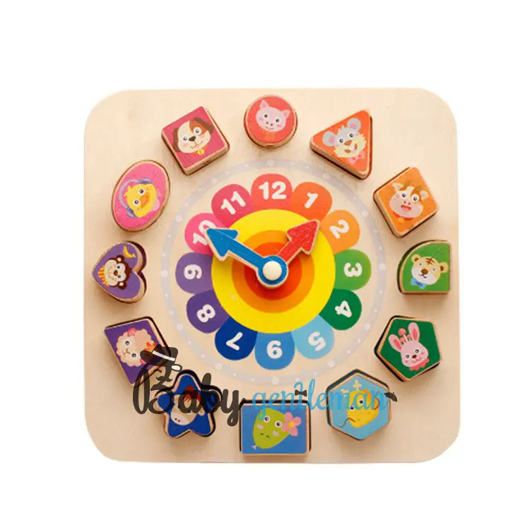Wholesale Educational Wooden Clock Puzzle For Children Z14019k Buy