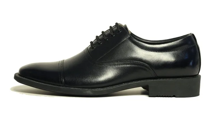 Black Genuine Leather Military Police Officers Shoes Men - Buy Men ...
