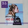 good- looking sewing on digital printed clothing applique sexy girls pattern sequin patch