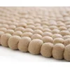 Handmade wool felt ball carpet for indoor decoration new products
