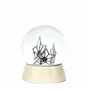 120mm stainless steel five-pointed star snowball gifts for my lover,shining stars iron sheet snow globe decoration