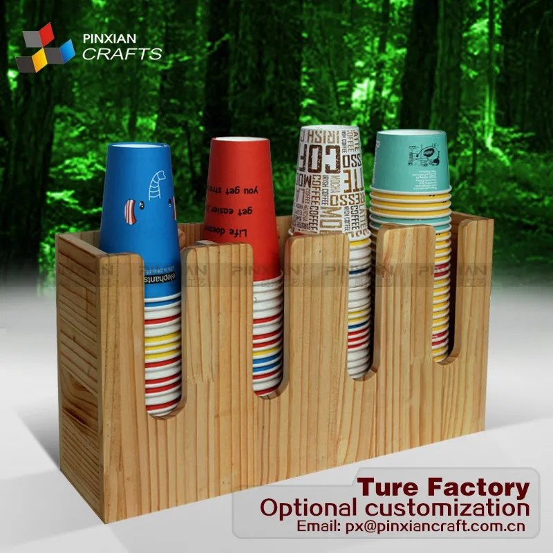 Kaffee Shop Liefert Acryl Kaffee Tasse Halter Papier Tasse Dispenser