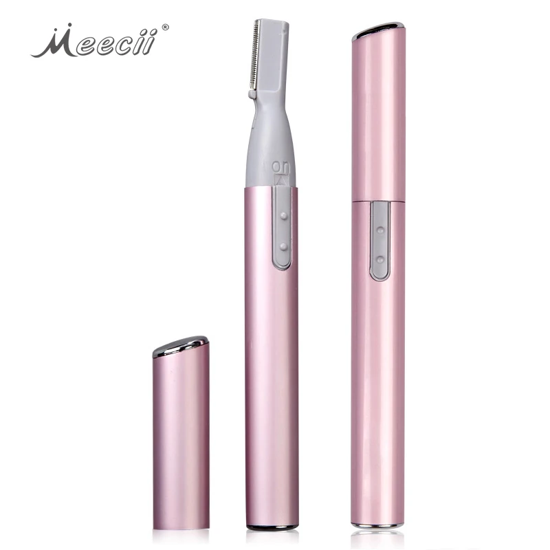 

Portable Electric Mini Shaving Pen Hair Remover Razor Eyebrow Trimmer, Pink