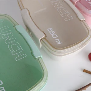 650Ml Customizable Food Grade Bpa Free Japanese Bento Lunch Box Containers New Style High Quality With Low Price Leak Proof
