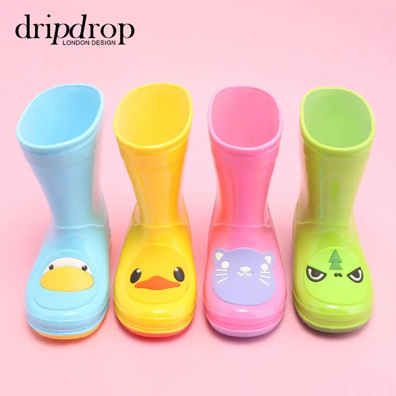 Wholesale Cute Yellow Duck Soft Pvc Rain Boots For Toddler Full Sizes