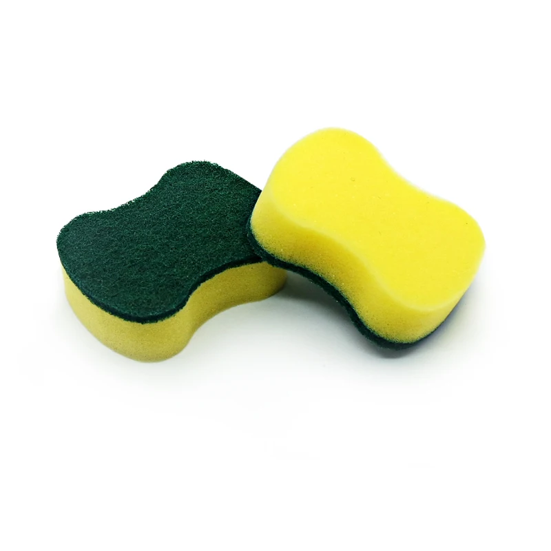 

Soft Antibacterial Bone Shape Kitchen Sponges Scourer Kitchen Cleaning Polyester or Nylon as Picture  Sustainable