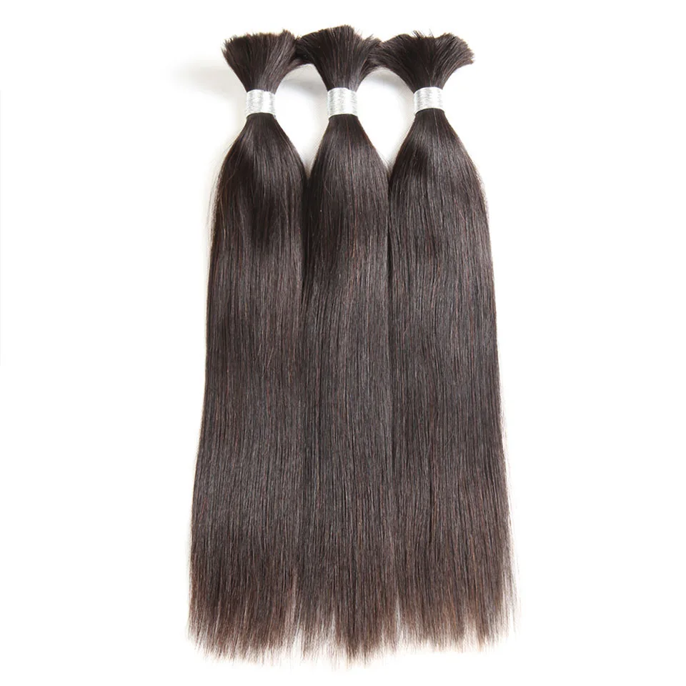 Wholesale Unprocessed Natural Brown Virgin Russian Human Hair Bulk Raw Human Hair Bundles For Women Hair Bulks Extension
