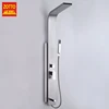 Home relaxation and comfort wire drawing best quality column stainless steel mixer shower tap with air massage