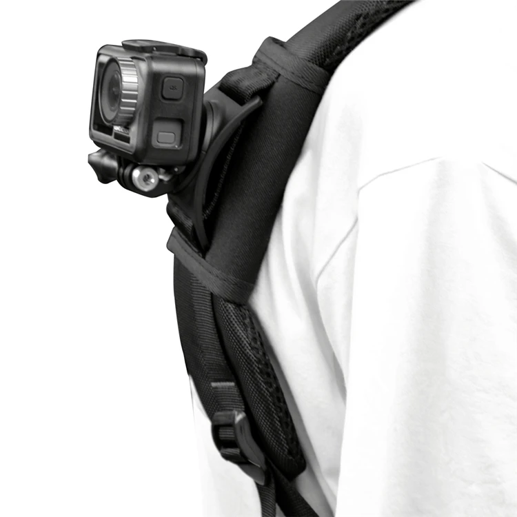 

Backpack Shoulder Strap Sports Mount Accessories Camera Go Pro, Black