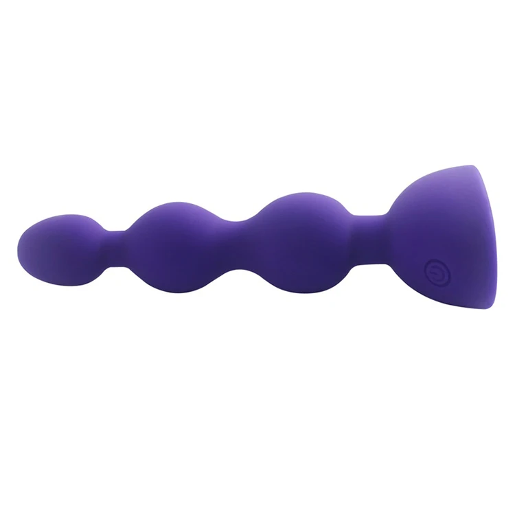 2 motory vodotěsný silikonový korálek masér sex hračky anální vibrační míč vibrátor