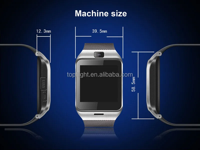 1.5" gv18 aplus الشاشات التي تعمل باللمس دعم gsm مشاهدة بلوتوث الذكية