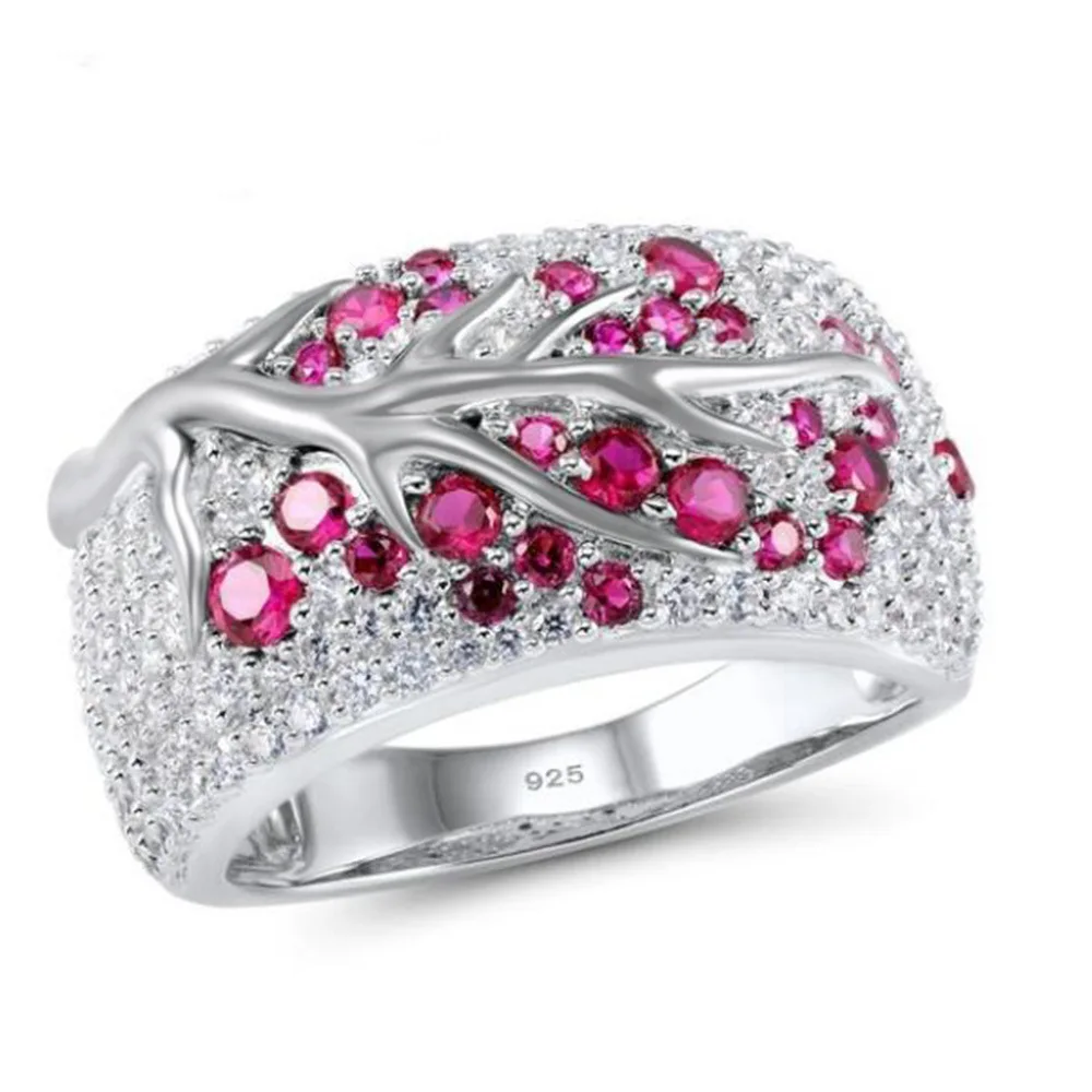 

Fashion Creative Branches Inlaid Cubic Zircon Ring High Quality Rings for Women