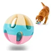 Durable Cheap Interactive Candy Color Colorful Puppy Dog Chew Toy Bell Pet Ball