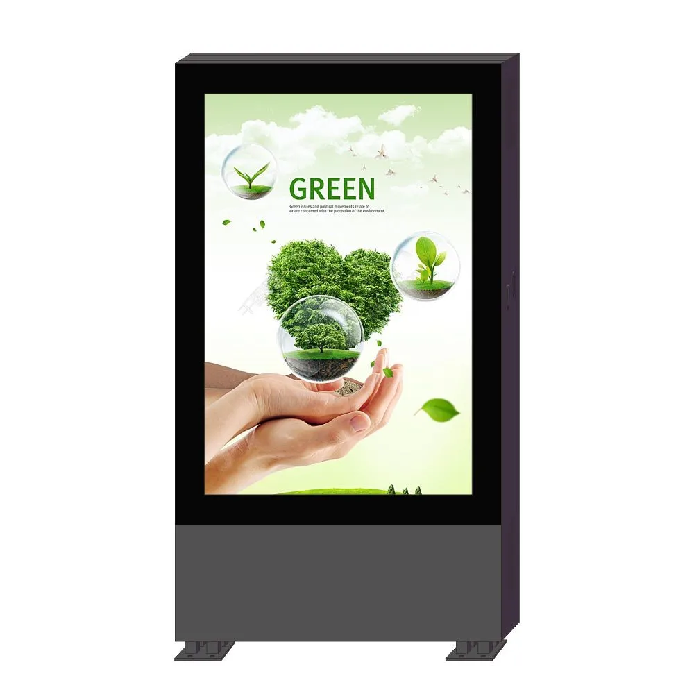 product-YEROO-Lamp post led screen display stree pole advertising frame-img-2