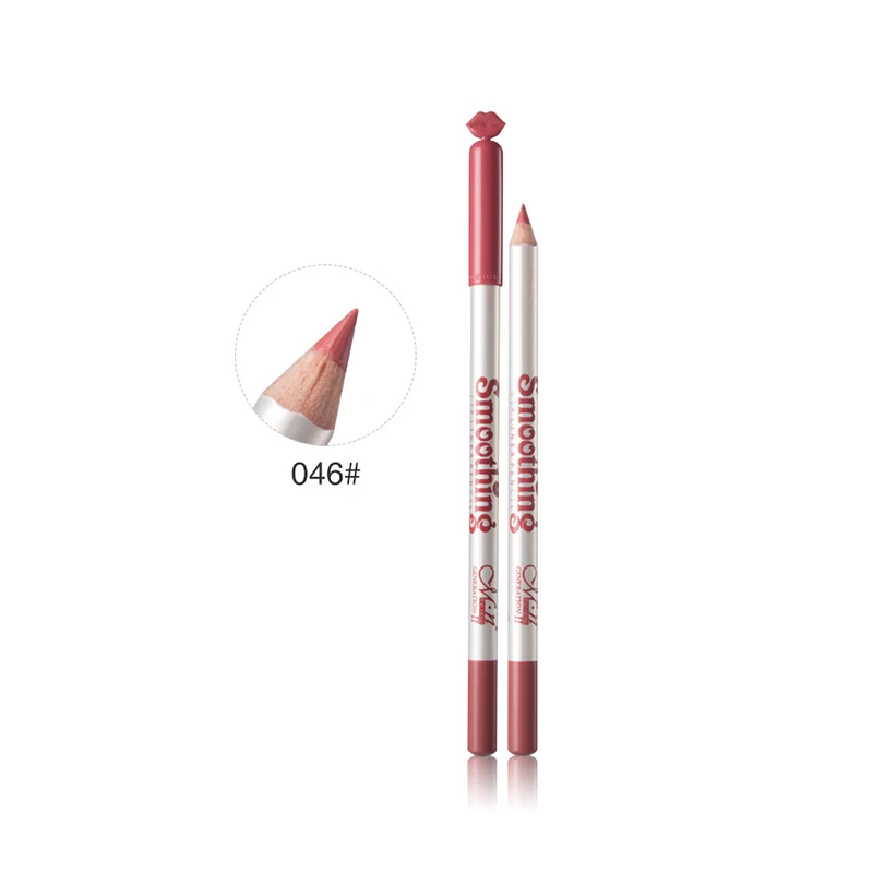 MENOW 12 Colors/Set Sexy Matte Lip Stick Lipliner Lip Liner Pencil Matt Nude Lipsliner Pen Set Beauty Makeup Tool Cosmetic P124