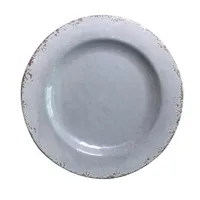 

grey color Rustic and Vintage Melamine 11 inch round dinner plate