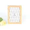 White And Wooden Black Rhomboids Love Table Standing Picture Photo Frames