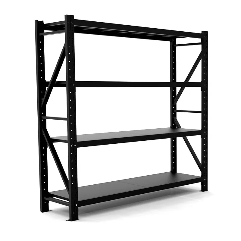 black storage rack