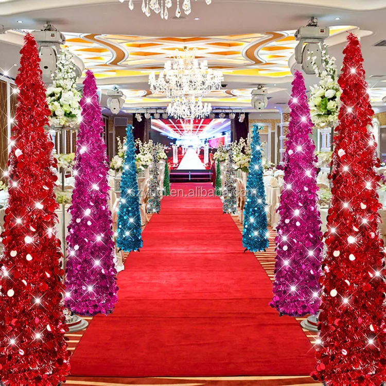 New product ideas 2019 cheap 6ft christmas tree with snow and lights for indoor and outdoor holiday decoration