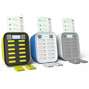 12 Slot Power Bank Charging Station Rental Pods