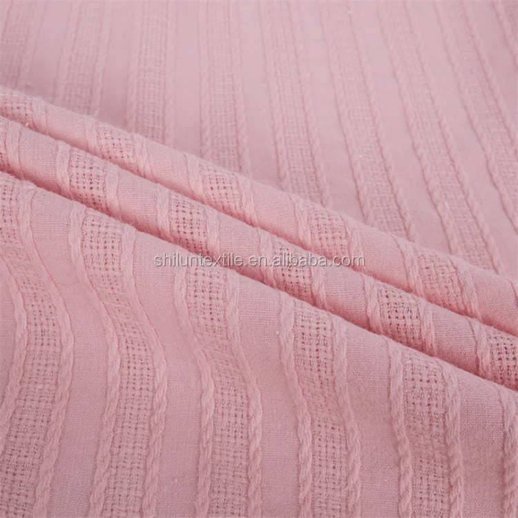 100 Cotton Casement Woven Shirt Fabric Cotton Jacquard Upholstery