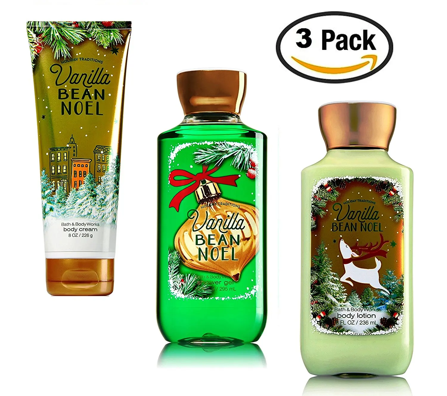 Buy Vanilla Bean Noel 3 Piece Bath And Body Works Gift Set