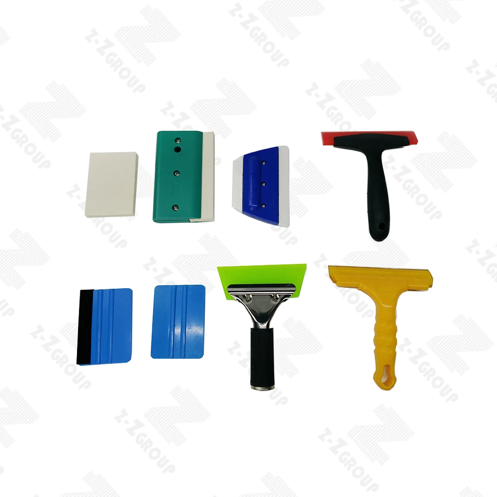 

Multi-purpose Squeegee Exquisite No Bubbles Rubber Squeegee Vinyl Car Sticker Instal Tools Window Car Wall, Blue, red, green, yellow, white