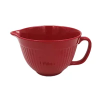 

Manufacturers Sell Red and White Melamine Thickened Handle Mixing Bowl with Mouth