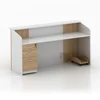 hot/best selling front for sale l shaped office white wood reception desk