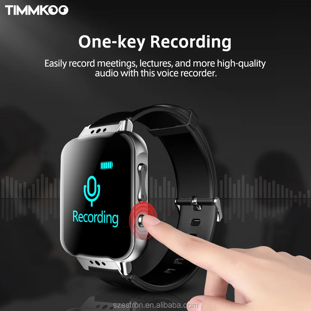 TIMMKOO 2019 Multifunction Wearable Wrist Watch FM Radio Voice Recorder
