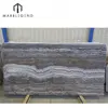 Whosale decorative wall and flooring Dark Silver gray Travertine Slab price