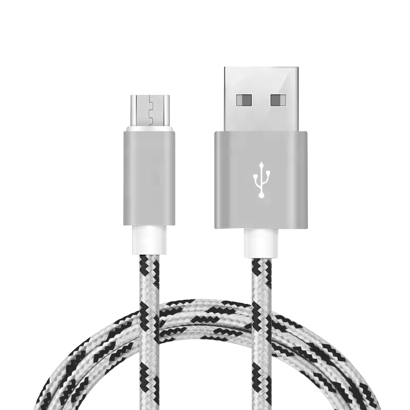 

For Android Charger Cable 1m To Mobile Charger Cable, Gray/red/blue/sliver/glod
