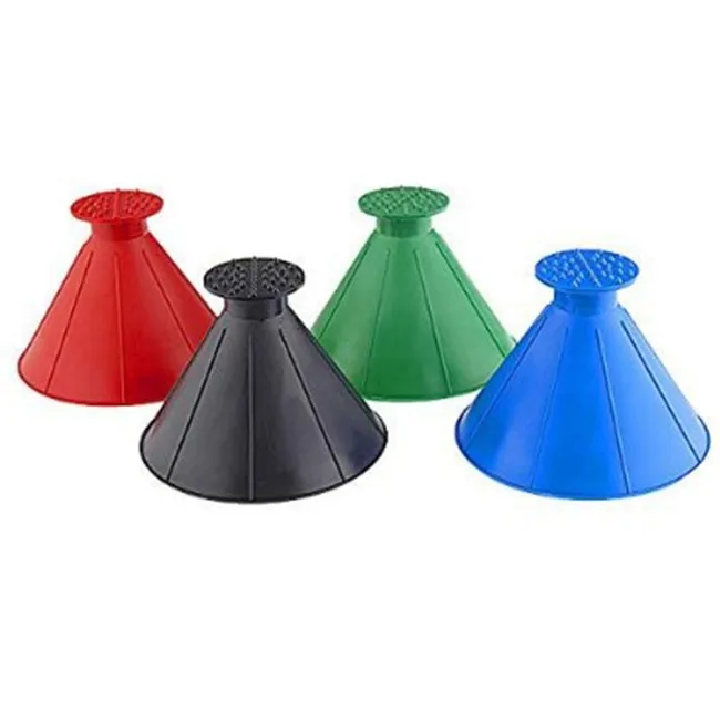 scrape a round ice scraper magic scraper cone car windshield ice