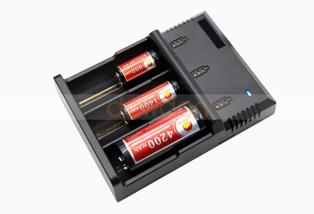 2 3 Aa Rechargeable Charger 3 Slot 18650 26650 Liion Battery Charger