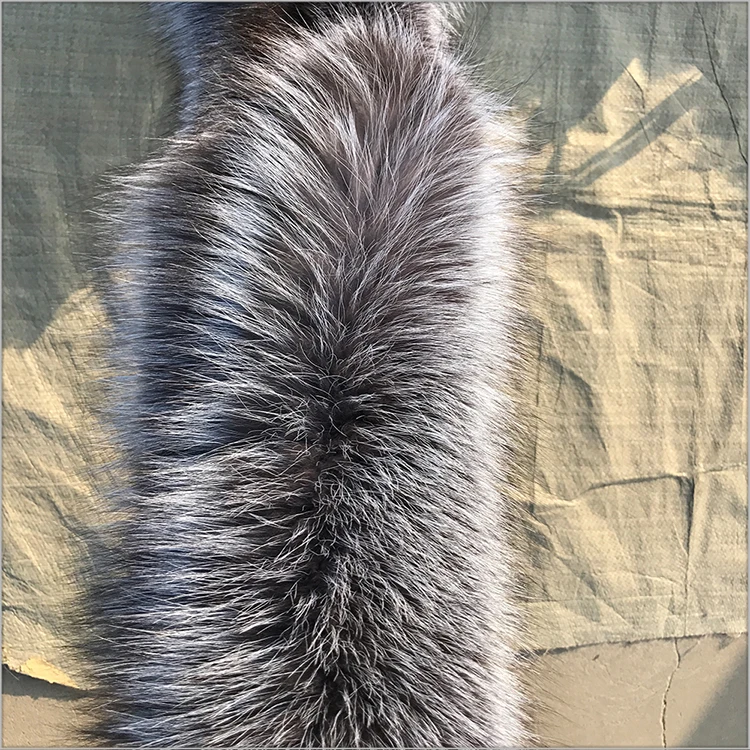 
High Quality Natural Color Silver Fox Fur Skin/Real Fur Pelt For Sale 
