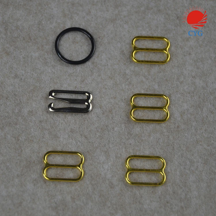Cyg Wholesale Zinc Alloy Silver Gold Ring And Slider Bra Straps Holders