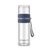 Fuguang flat glass water bottle double wall tea infuser decorative