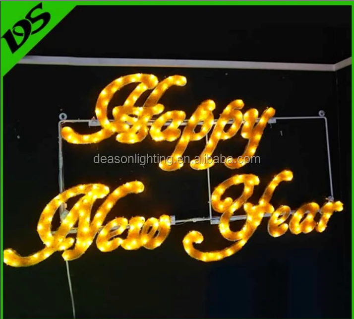 Happy New Year Led Signs - Buy Led Light Happy New Year Sign,Outdoor