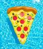Giant inflatable pizza floats hot sale swan pizza air bed water toys