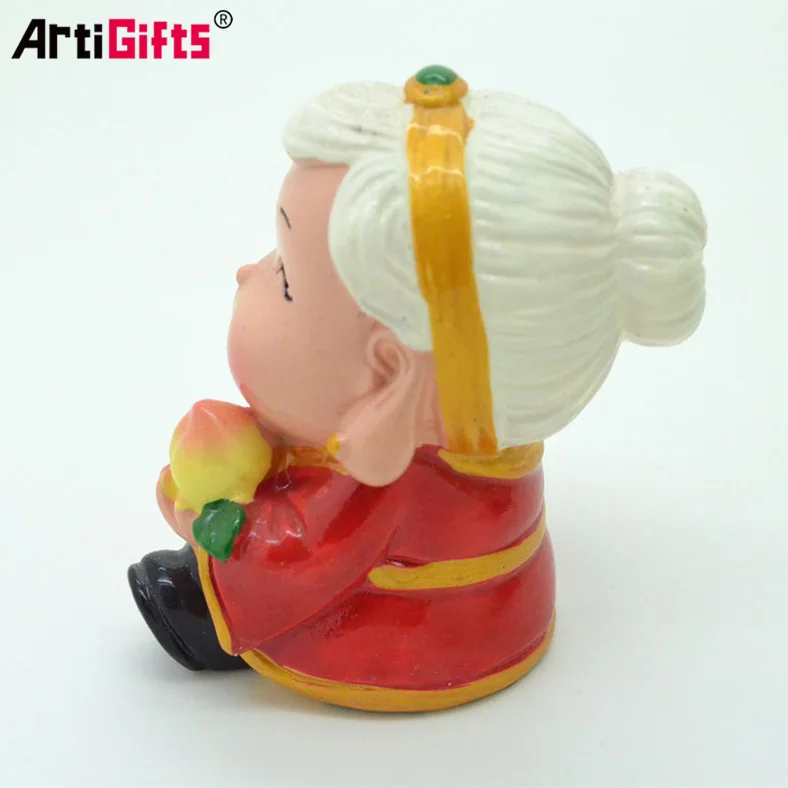 Wholesale 3d customize cartoon chinese style resin figurines toys