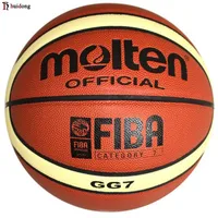 

HIgh quality wholesale Professional High Quality Size 7 pu leather Laminated colour combination Molten Basketball for match