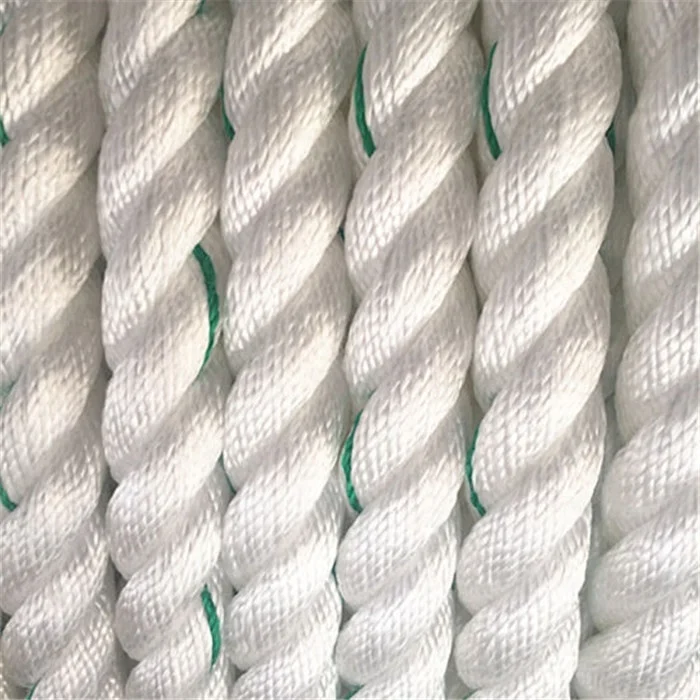 Top quality Thick diameter Nylon/ Polyester 3 strand twisted marine line rope for sailing boat, big yacht marine rope