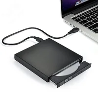 

External DVD ROM Optical Drive USB 2.0 CD/DVD-ROM CD-RW Player Burner Slim Portable Reader Recorder Portatil for iMac Laptop