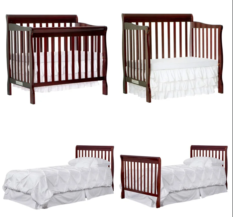 Three Gears To Adjustable Adult Size Wooden Baby Crib Playpen Crib For ...