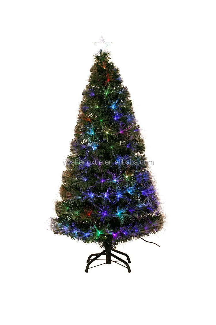 4ft Fiber Optic Christmas Tree Holiday Decoration Fiber Optic Christmas ...