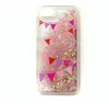 Newest custom design transparent cover flag printing dynamic glitter phone case