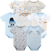 

Unisex Newborn Baby 7 Piece Watch Me Grow Short Sleeve Bodysuit Set