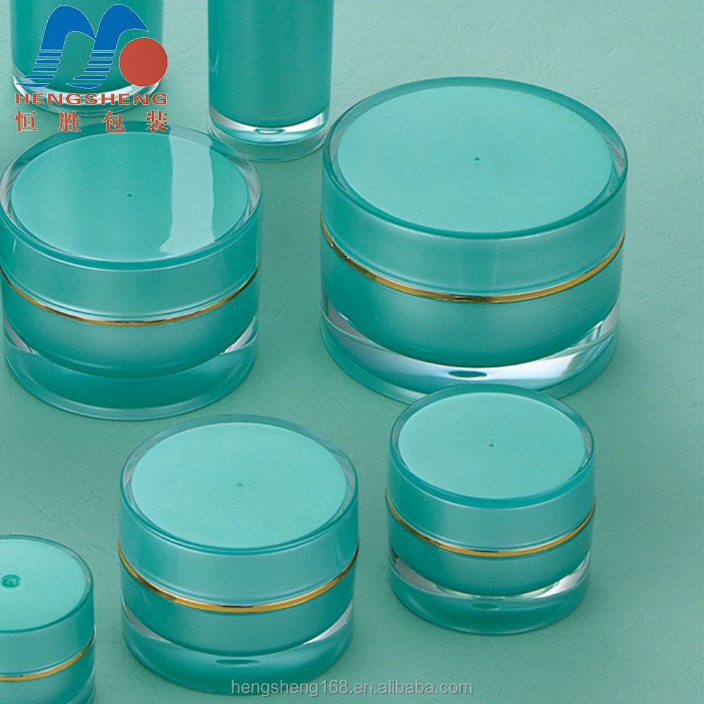 
Hengsheng factory hot sale plastic acrylic round clear cosmetic cream jar 10g 30g 50g 